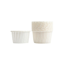 White Cupcake Paper Baking Cups, Greaseproof Muffin Liners Holders Baking Wrappers, White, 65x45mm, about 50pcs/set