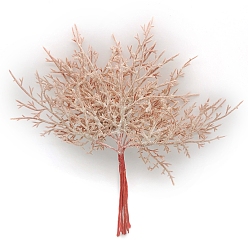 Персиковый Слойка Пластиковые искусственные листья из инея для украшения свадьбы, Рождества, домашний декор своими руками, розовые, 150 мм, цвет: 60 mm в диаметре