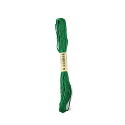 Sea Green Polyester Embroidery Threads for Cross Stitch, Embroidery Floss, Sea Green, 0.15mm, about 8.75 Yards(8m)/Skein
