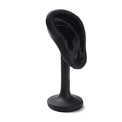Black Resin Imitation Ear Jewelry Display Stands, Earrings Storage Rack, Photo Props, Black, 4.3x4x10.2cm
