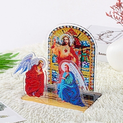 Angel & Fairy 3D Puzzle Display Decoration Diamond Painting Beginner Kits, including Rhinestone Bag, Tools, Religion Theme, Angel & Fairy, 150x130~150mm
