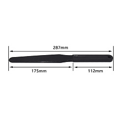 Black Plastic Oil Painting Scraper Knife, Stirring Rods, Drawing Arts Tools, Black, 28.7cm