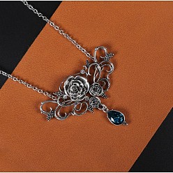 Дракон Готическое ожерелье в виде черепа вампира-пирата - комплект чокеров в виде летучей мыши и розы на Хэллоуин, дракон, 31.89 дюйм (81 см), кулон: 7.5x7 см