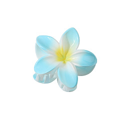 Blue hydrangea Заколка для волос в виде яйцеобразного цветка для женщин в отпускном стиле, полуприческа с заколкой в виде акулы и повязкой на голову