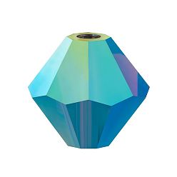 20480 20000 Deep Tanzanite AB 2x Хрустальные бусины preciosa®, чешский хрусталь, биконус(451 69 302 рондель), 20480 20000 глубокий танзанит ab 2x, 4 мм, отверстие : 0.8 мм