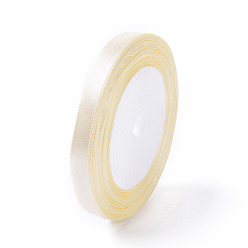 Бежевый Односторонняя атласная лента, Полиэфирная лента, для коробок, упаковок, бежевые, 3/8 дюйм (10 мм), 25yards / рулон (22.86 м / рулон)