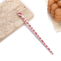 Клубника Палочки для волос из ацетата целлюлозы, аксессуары для волос для женщин и девочек, клубника, 180 мм