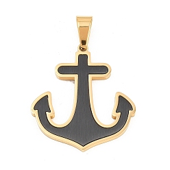 (52) Непрозрачная лаванда 304 подвески из нержавеющей стали, Якорь прелести, матовая отделка, ионное напыление (IP) и вакуумное PVD-напыление, долговечный, разноцветные, 32x29.5x2.5 мм, отверстие : 9x5 мм