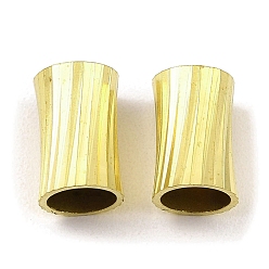 Golden Brass Tube Beads, Large Hole Beads, Column, Golden, 13x8.5mm, Hole: 7mm