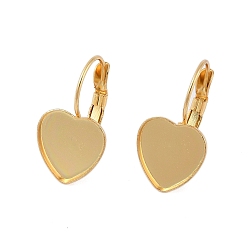 Настоящее золото 18K 304 стали обруча серьги выводы из нержавеющей, сердце, реальный 18 k позолоченный, 24x13 мм, штифты : 0.5 мм