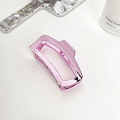 Flamingo Rectangle Plastic Large Claw Hair Clips, for Women Girl Thick Hair, Flamingo, 50x98mm
