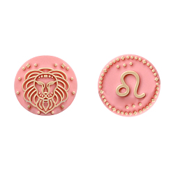 Leo Twelve Twelve Constellations Food Grade Eco-Friendly Silicone Focal Beads, Leo, 25mm