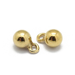 Real Gold Filled Yellow Gold Filled Charms, 1/20 14K Gold Filled, Cadmium Free & Nickel Free & Lead Free, Ball, 4.7x3mm, Hole: 0.8mm