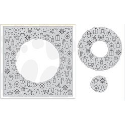 Donut Clear Silicone Stamps, for DIY Scrapbooking, Photo Album Decorative, Cards Making, Donut, 140x140mm