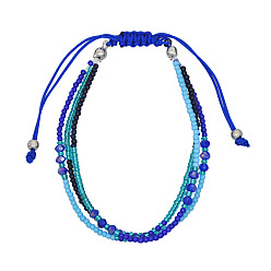 Color 12 Bohemian Style Colorful Beaded Crystal Bracelet for Women