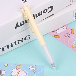 Light Yellow Ceramic Safety Pen Knifes, Pen-style Paper Cutting Knife, with Plastic Findings, Light Yellow, 145mm