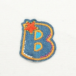 Letter B Computerized Embroidery Cloth Iron on/Sew on Patches, Costume Accessories, Appliques, Letter.B, 38x32mm