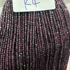 Гранат Гранат природный бисер нитей, кубические, 2.5x2.5x2.5 мм, отверстие : 0.5 мм, около 152 шт / нитка, 14.96'' (38 см)