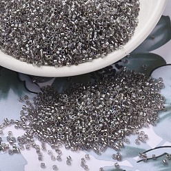 (DB1772) Sparkling Pewter Lined Crystal AB MIYUKI Delica Beads, Cylinder, Japanese Seed Beads, 11/0, (DB1772) Sparkling Pewter Lined Crystal AB, 1.3x1.6mm, Hole: 0.8mm, about 10000pcs/bag, 50g/bag