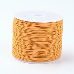 Gold Elastic Cords, Stretchy String, for Bracelets, Necklaces, Jewelry Making, Gold, 0.6mm, about 37.18~40.46 yards(34~37m)/roll