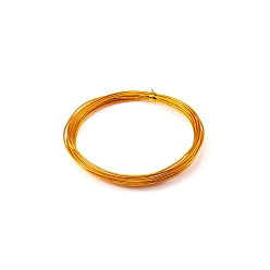 Orange Aluminum Wire, Bendable Metal Craft Wire, Round, for DIY Jewelry Craft Making, Orange, 17 Gauge(1.2mm), 1.2mm, 10M/roll