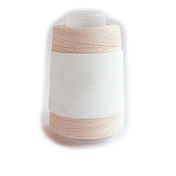 PeachPuff 280M Size 40 100% Cotton Crochet Threads, Embroidery Thread, Mercerized Cotton Yarn for Lace Hand Knitting, PeachPuff, 0.05mm