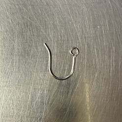 Нержавеющая Сталь Цвет 316 хирургические серьги-кольца из нержавеющей стали., цвет нержавеющей стали, 14x12x0.7 мм, отверстие : 2 мм