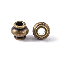 Antique Bronze Tibetan Style Alloy Spacer Beads, Cadmium Free & Nickel Free & Lead Free, Lantern, Antique Bronze, 4.5mm, Hole: 2mm, about 5290pcs/1000g
