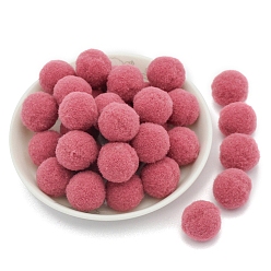 Pale Violet Red Polyester Ball, Costume Accessories, Clothing Accessories, Round, Pale Violet Red, 10mm, 288pcs/bag