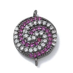 Черный Цвет Металла Подвески-подвески с микропаве из латуни с отделкой стойки и орхидеи и прозрачного кубического циркония, долговечный, без кадмия и без свинца, металлический черный , 17x12.5x2.5 мм, отверстие : 1 мм