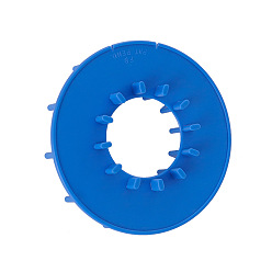 Dodger Blue Plastic Round Knitting Loom for Making DIY Scarves, Coasters, Hats Tools, DIY Sewing Craft Knitting Accessories, Dodger Blue, 10cm, Inner Diameter: 4.2cm