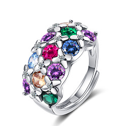 platinum color Black Gold Fire Opal Ring with Zircon Stones - Elegant Women's Jewelry