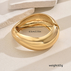 Teardrop Массивные браслеты из цинкового сплава на петлях для женщин, слеза, внутренний диаметр: 2-3/8 дюйм (6 см)