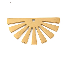 Солнце Ионное покрытие (ip) 304 подвески из нержавеющей стали, лазерная резка, золотые, солнце, 13x24.5x1 мм, отверстие : 1.2 мм