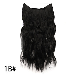 1B# Extensions de cheveux longs ondulés d'aspect naturel avec ligne de poisson et clips invisibles