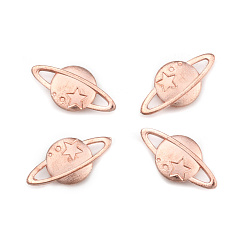 Розовое Золото Настройки эмали кабошон из цинкового сплава, звезда, розовое золото , 10x20x2 мм