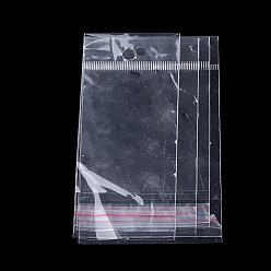 Clear OPP Cellophane Bags, Rectangle, Clear, 12x6.5cm, Unilateral Thickness: 0.045mm, Inner Measure: 7x6.5cm
