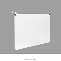 Белый Пластиковые карманы для документов из пвх, матовые, прямоугольные, белые, 325x250x30 мм