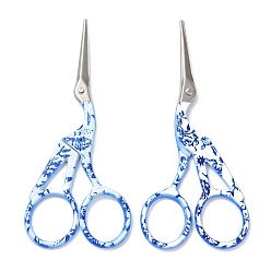Sky Blue Crane Shape 201 Stainless Steel Scissors, Embroidery Scissors, Sewing Scissors, Other Color, 11.5cm