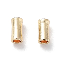 Light Gold Экологичные латунные бусины, без кадмия и без свинца, бамбук совместное, золотой свет, 4x2 мм, отверстие : 1.2 мм
