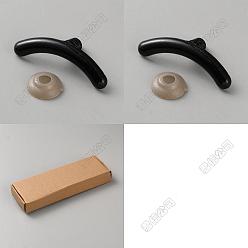 Черный 100наборы 2 стили пластиковая кукла для рукоделия рот, с распоркой, для изготовления кукол своими руками, чёрные, 12.5~21.5x40~55.5x16.5~17 мм