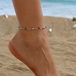 Разноцветный Стекло семян из бисера браслеты, красочный, 8-5/8 дюйм (220 мм)