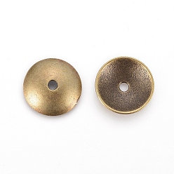 Antique Bronze Alloy Beads Caps, Lead Free and Cadmium Free, Antique Bronze, 13x1mm, Hole: 2mm