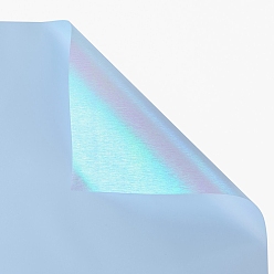 Светло-Голубой 20 листы водонепроницаемой подарочной упаковочной бумаги, квадратный, сложенный букет цветов украшение оберточной бумаги, Небесно-голубой, 600x600 мм