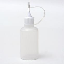 Clear Plastic Glue Bottles, Clear, 87x30mm, Capacity: 30ml(1.01 fl. oz)