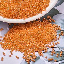 (DB1573) Непрозрачный Мандариновый AB Бусины miyuki delica, цилиндр, японский бисер, 11/0, (дб 1573) непрозрачный мандарин аб, 1.3x1.6 мм, отверстие : 0.8 мм, Около 2000 шт / 10 г