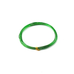 Lime Green Aluminum Wire, Bendable Metal Craft Wire, Round, for DIY Jewelry Craft Making, Lime Green, 10 Gauge, 2.5mm, 2M/roll