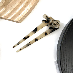 Фора Вилки для волос из ацетата целлюлозы, аксессуары для волос для женщин и девочек, оранжевые, 115x40 мм