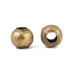 Античная Бронза Spacer бисер железа, круглые, античная бронза, 3x3 мм, отверстие : 1.2 мм, Около 20000 шт / 1000 г