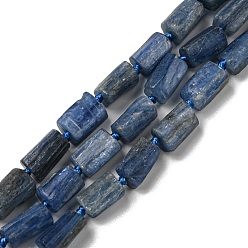 Kyanite Natural Kyanite Beads Strands, Column, 10~11.5x7~8x5~7mm, Hole: 0.8mm, about 34~35pcs/strand, 16.14''~16.54''(41~42cm)